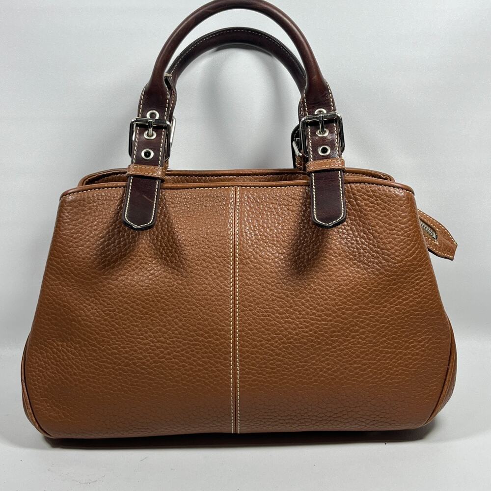 DOONEY & BOURKE Bag All Weather Leather 2 Pebble Satchel Carryall AWL 2.0 Brown